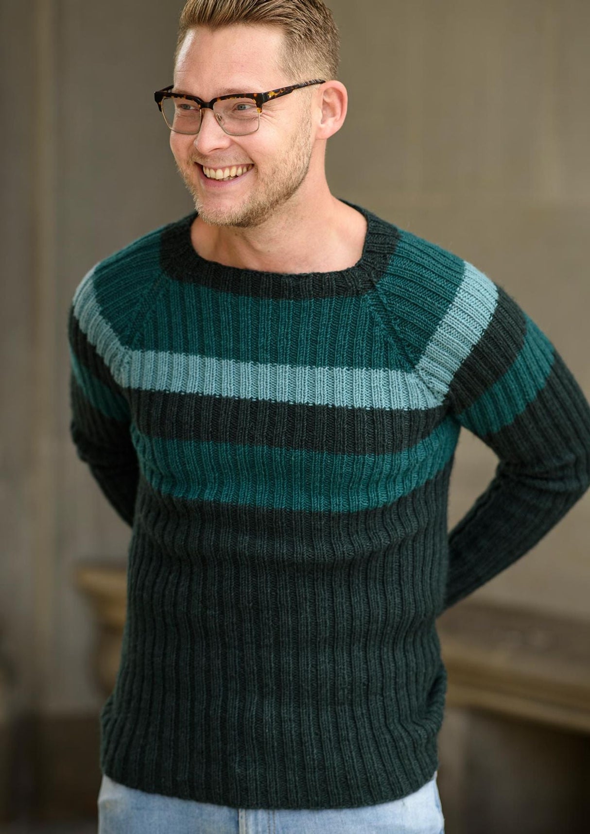 Men's ribbed sweater