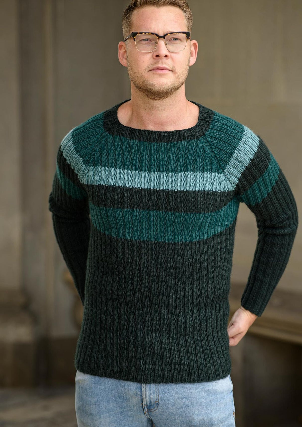 Men's ribbed sweater