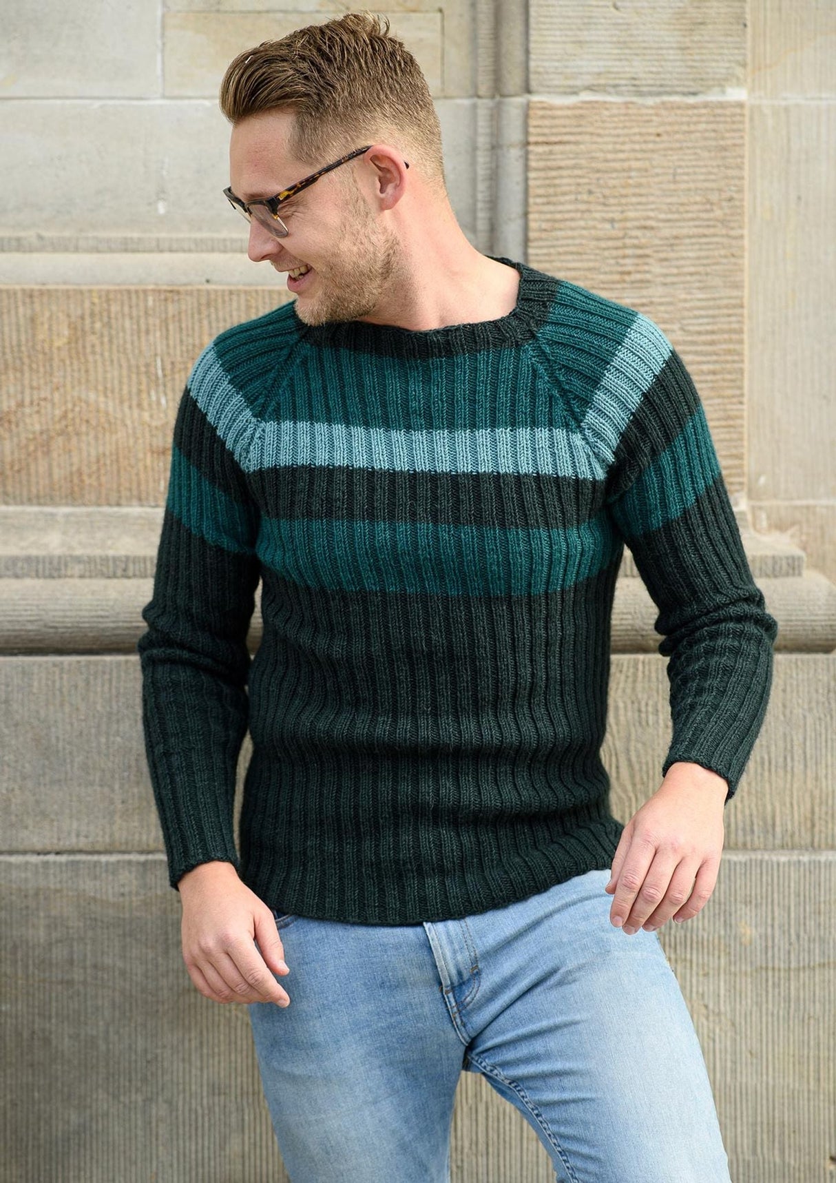 Men's ribbed sweater