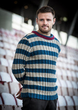 Men's striped ribbed sweater