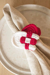 Christmas heart napkin ring